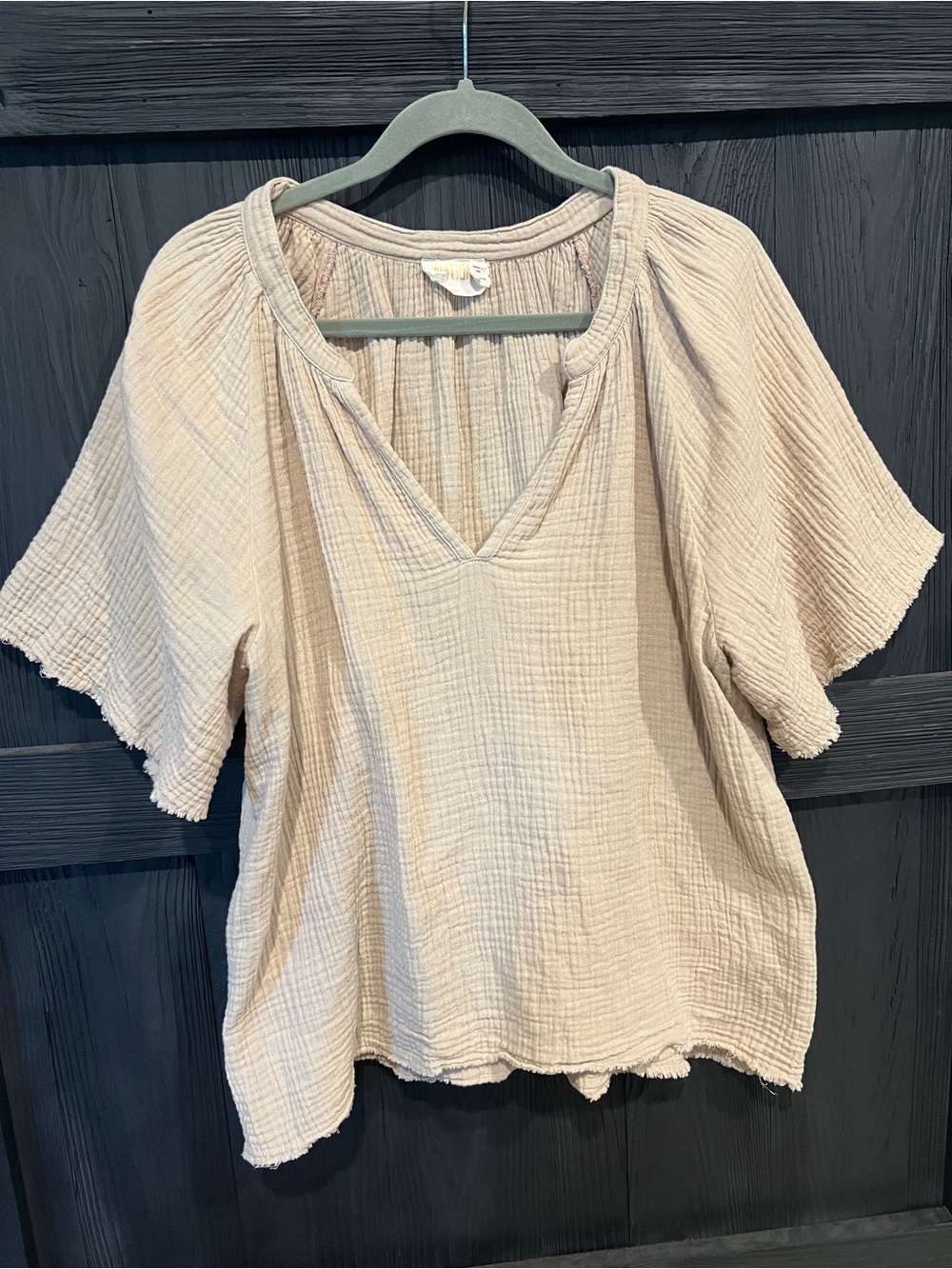 Nation LTD cotton gauze blouse, XL